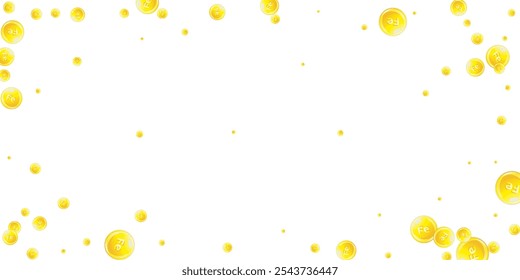 Ferritin round droplets scattered randomly.  Beauty treatment and nutrition skin care.   Healthy life concept. Medical and scientific background. 