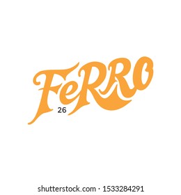 FeRRO Modern Logotype Template Ideas