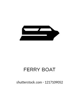 Ferry boat icon. Ferry boat symbol design from Transportation collection.