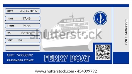 ticket boat ferry cruise travel shutterstock ship vector ocean preview pass
