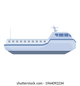 Ferry cargo icon. Cartoon of Ferry cargo vector icon for web design isolated on white background