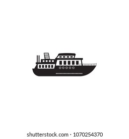 ferry icon. Element of ship illustration. Premium quality graphic design icon. Signs and symbols collection icon for websites, web design, mobile app on white background