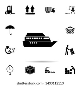 ferry of ferry icon. Universal set of logistic for website design and development, app development