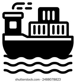 Ferry icon for web, app, infographic, etc