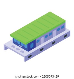 Ferry public icon. Isometric of ferry public vector icon for web design isolated on white background
