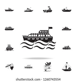 ferry to the sea icon. Detailed set of ship icons. Premium graphic design. One of the collection icons for websites, web design, mobile app