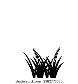 Fertile Rice Plants Design Element Vector Illustration. Fertile Rice Plants Logo. Fertile Rice Plants Icon.