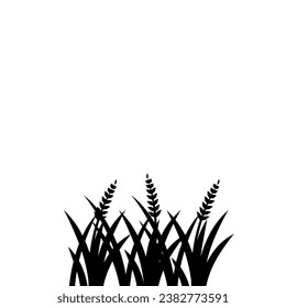 Ilustración vectorial de elementos de diseño de plantas de arroz fértil. Logo De Las Plantas De Arroz Fértil. Icono de las plantas de arroz fértil.
