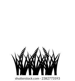 Fertile Rice Plants Design Element Vector Illustration. Fertile Rice Plants Logo. Fertile Rice Plants Icon.
