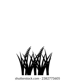 Fertile Rice Plants Design Element Vector Illustration. Fertile Rice Plants Logo. Fertile Rice Plants Icon.