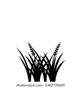 Fertile Rice Plants Design Element Vector Illustration. Fertile Rice Plants Logo. Fertile Rice Plants Icon.