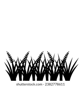 Ilustración vectorial de elementos de diseño de plantas de arroz fértil. Logo De Las Plantas De Arroz Fértil. Icono de las plantas de arroz fértil.