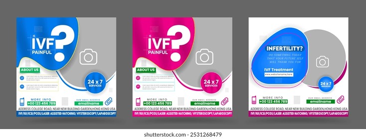 Clínica de fertilidade ou postagem nas mídias sociais