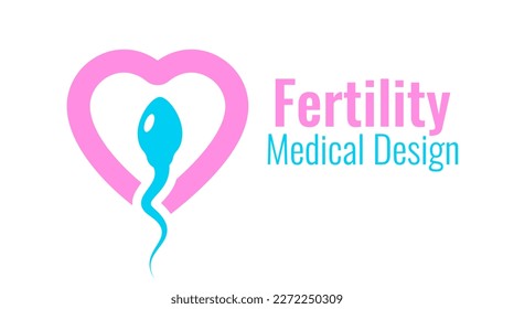 Icono médico vectorial de la clínica de fertilidad aislado en fondo blanco