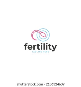 Concepto aislado del vector del icono de fertilidad