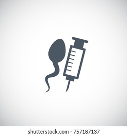 Fertility medicament for men, vector icon