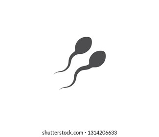 fertility Sperm logo vector template