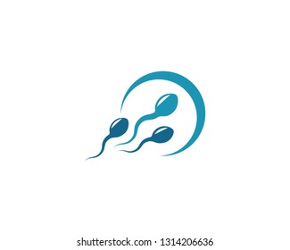 fertility Sperm logo vector template
