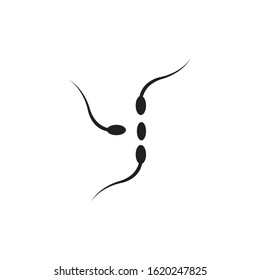 fertility Sperm logo vector template