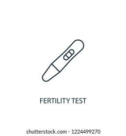 fertility test concept line icon. Simple element illustration. fertility test concept outline symbol design from Medical set. Can be used for web and mobile UI/UX