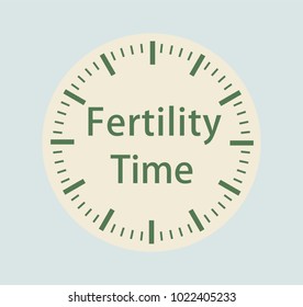 Fertility time. The inscription on the dial.