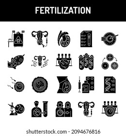 Fertilization color line icons set. Pictogram for web page, mobile app, promo. UI UX GUI design element. Editable stroke.