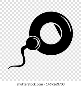 Fertilization egg icon. Simple illustration of fertilization egg vector icon for web
