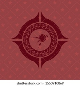 fertilization icon inside badge with red background