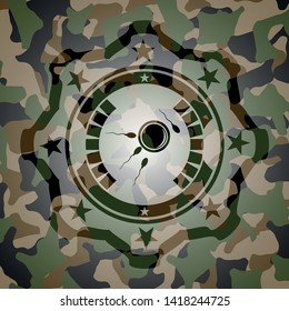 fertilization icon inside camo emblem