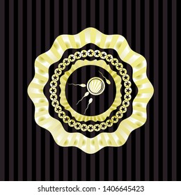 fertilization icon inside gold badge