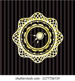fertilization icon inside golden badge