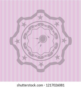 fertilization icon inside retro style pink emblem