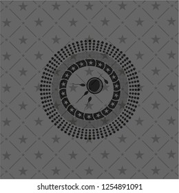 fertilization icon inside retro style black emblem