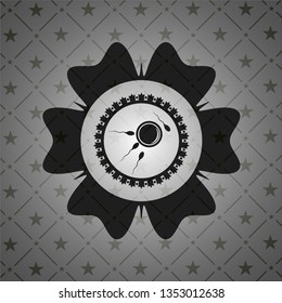fertilization icon inside retro style black emblem