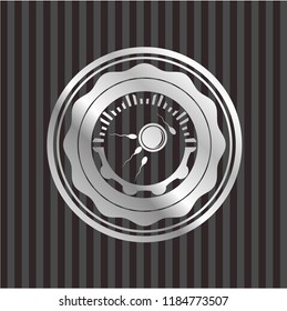 fertilization icon inside silver badge