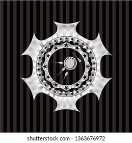 fertilization icon inside silvery badge