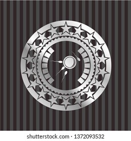 fertilization icon inside silvery badge