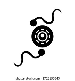 icono de fertilización o logotipo símbolo de signo aislado ilustración vectorial - iconos vectoriales de estilo negro de alta calidad
