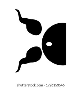 icono de fertilización o logotipo símbolo de signo aislado ilustración vectorial - iconos vectoriales de estilo negro de alta calidad

