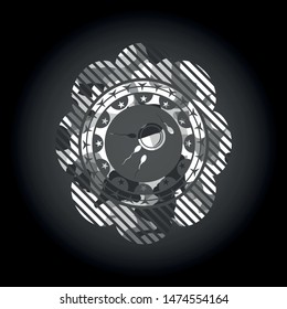fertilization icon on grey camo pattern