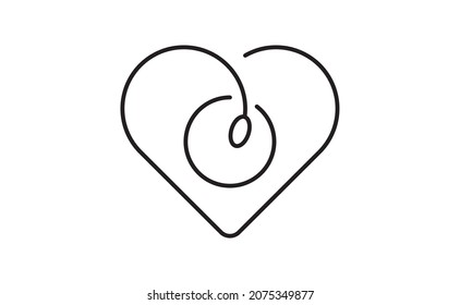 fertilization love logo logo modern