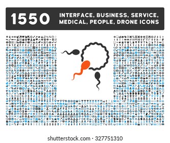 Fertilization and other web interface, business tools, people poses, medical service vector icons. Style is flat symbols, bicolored, rounded angles, white background.