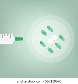 Fertilization in Vitro pregmamcy graphic.