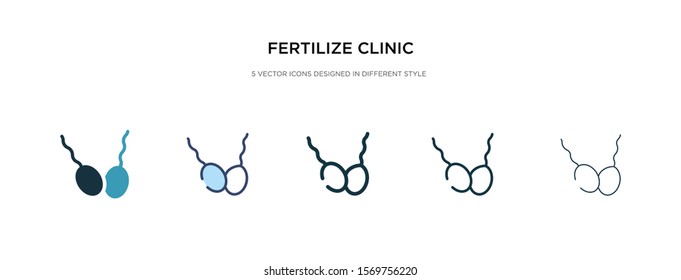 fertilize clinic icon in different style vector illustration. two colored and black fertilize clinic vector icons designed in filled, outline, line and stroke style can be used for web, mobile, ui