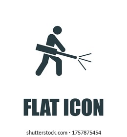 Fertilize icon. Flat illustration isolated vector sign symbol