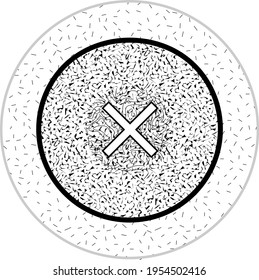 A fertilized human egg zygote with a gender indeterminate symbol.