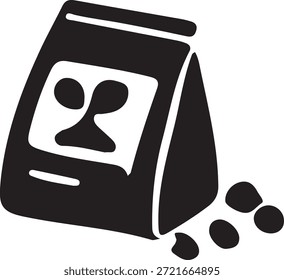 Düngerbeutel Symbol Schwarz Schwarz Landwirtschaft Versorgung Symbol