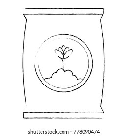 fertilizer bag isolated icon