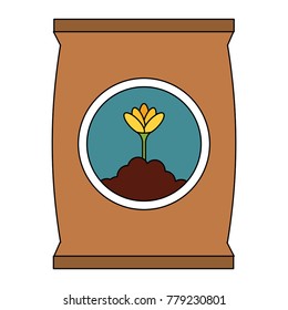 fertilizer bag isolated icon