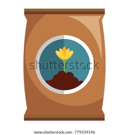 fertilizer bag isolated icon